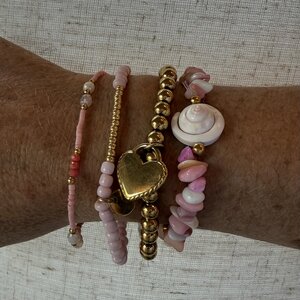 Armband rocaille wit