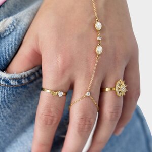 Ring duo hart wit
