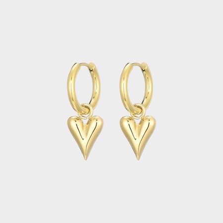 Oorbellen creool hart L