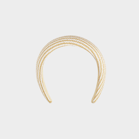 Haarband zigzag beige