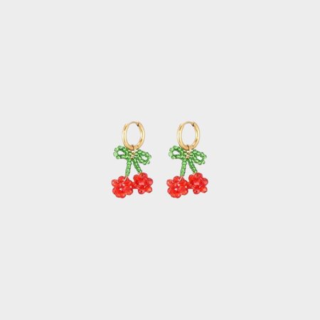 Oorbellen creool staal kers