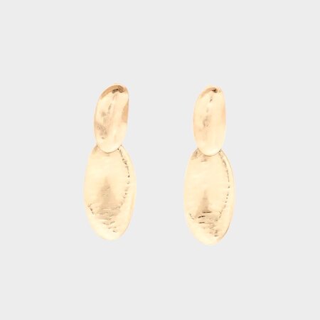 Oorbellen clip ovaal mat