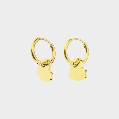 Oorbellen creool steel hart