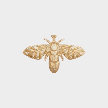 Broche bij goud