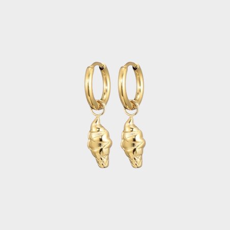 Oorbellen creool staal ijsje