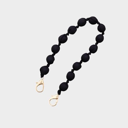 Telefoonkoord bal stof zwart