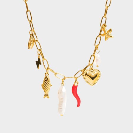 Ketting bedel peper rood