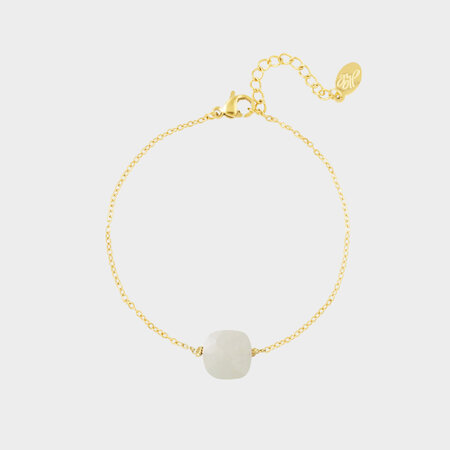 Armband schakel staal mint