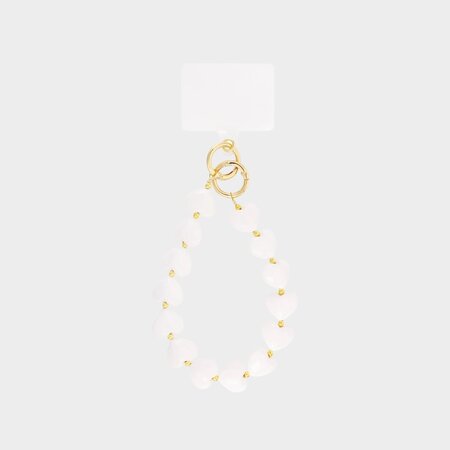 Telefoonkoord hart wit