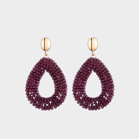 Oorbellen drop candy magenta