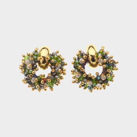 Oorbellen candy rond groen