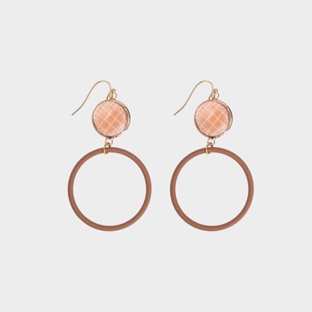 Oorbellen cirkel crystal terra