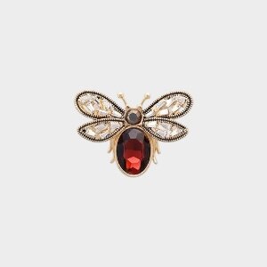Broche bij bruin