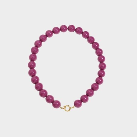 Ketting kraal slot aubergine