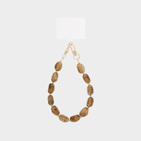 Telefoonkoord steen bruin