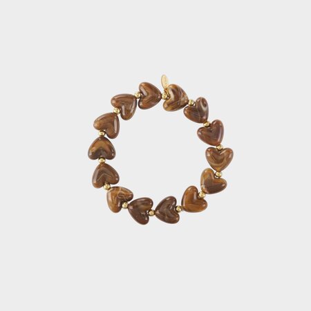 Armband harten staal bruin