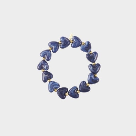 Armband harten staal donkerblauw