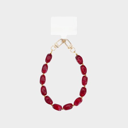 Telefoonkoord resin bordeaux