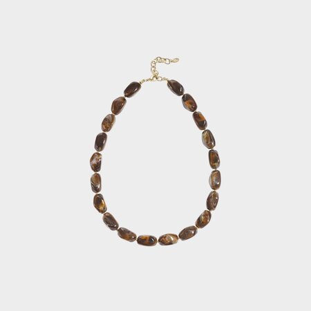 Ketting square resin bruin