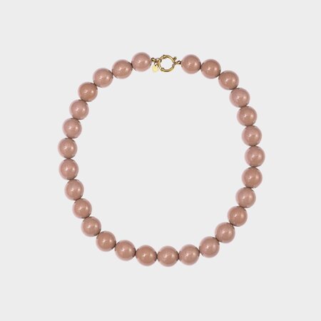 Ketting bol slot taupe