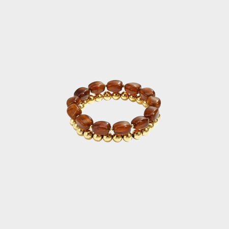 Armband set resin bruin