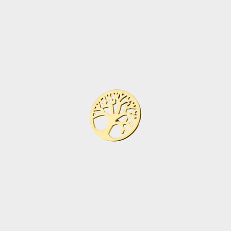 Broche levensboom goud