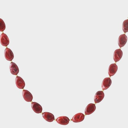 Ketting resin rood