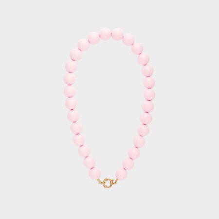 Ketting kraal slot lichtroze