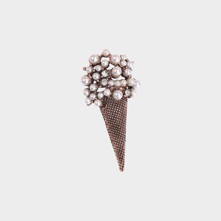 Broche ijs parel