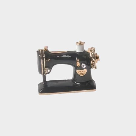 Broche naaimachine zwart
