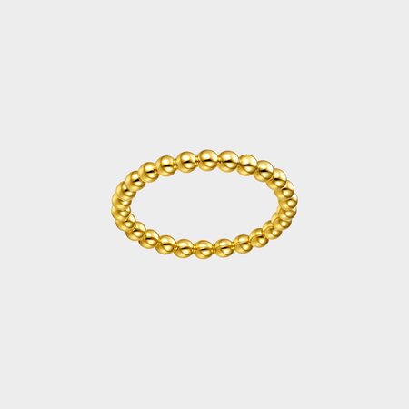 Ring bolletjes goud 18