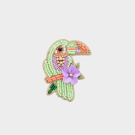 Broche toekan groen