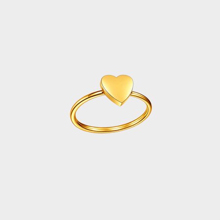 Ring hart dicht staal