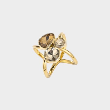 Shawlring crystal bruin