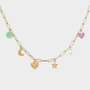 Ketting bedel smiley groen