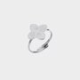 Ring klaver zilver