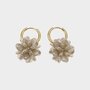 Oorbellen staal candy taupe 