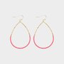 Oorbellen druppel haak fuchsia