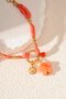 Ketting bloem fuchsia
