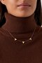 Ketting staal hart trio