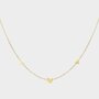 Ketting hart steel goud