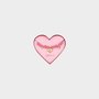 Armband touw hart fuchsia