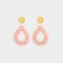 Oorbellen candy druppel roze