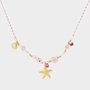 Ketting staal roze zeester