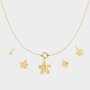 Ketting bedel bloem goud