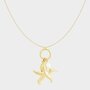 Ketting zeester parel goud