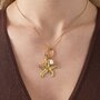 Ketting zeester parel goud