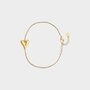 Armband staal hart