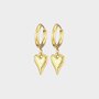 Oorbellen creool hart print