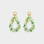 Oorbellen candy glas groen